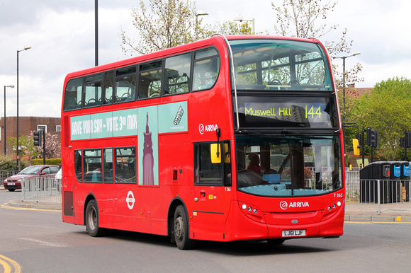 Route 144, Arriva London, T263, LJ61LJF, Edmonton