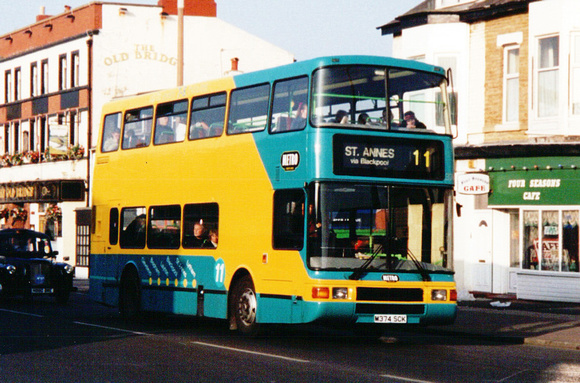 Route 11, Blackpool Transport 374, M374SCK, Blackpool
