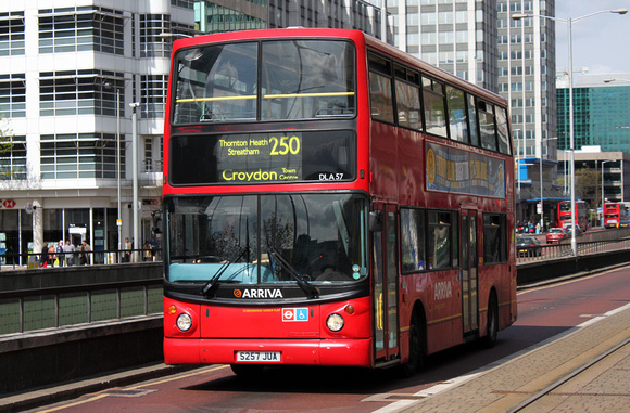 Route 250, Arriva London, DLA57, S257JUA, Croydon