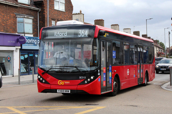 Route 364, Go Ahead London, SE315, YX69NNW, Dagenham Heathway