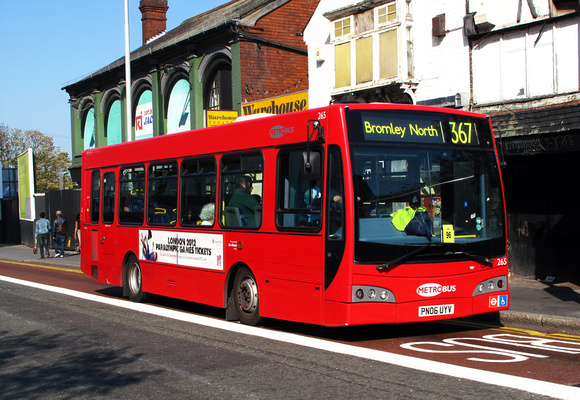 Route 367, Metrobus 265, PN06UYV, East Croydon