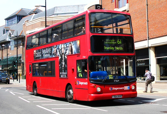 Route 61, Stagecoach London 17364, Y364NHK, Bromley