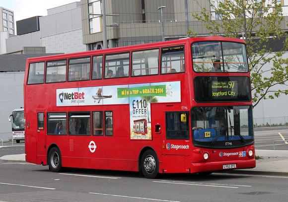 Route 97, Stagecoach London 17746, LY52ZFE, Westfield Avenue