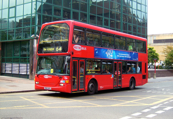 Route 64, Metrobus 456, YN03DFC, Croydon