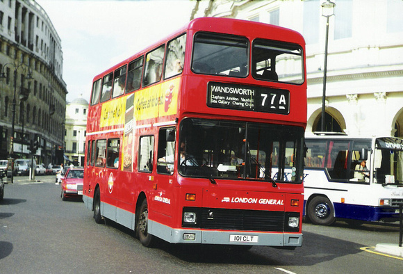 Route 77A, London General, VC1, 101CLT, Trafalgar Square