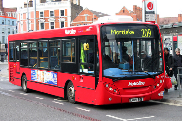Route 209, Metroline, DE1003, LK09EOE, Hammersmith