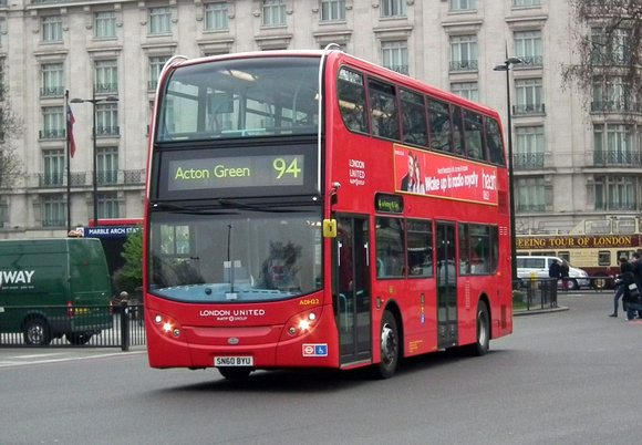 Route 94, London United RATP, ADH22, SN60BYU, Marble Arch