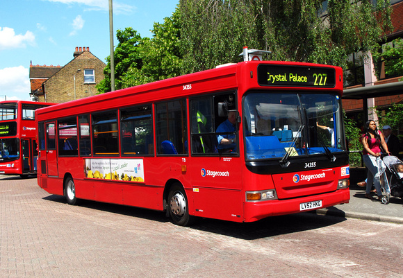 Route 227, Stagecoach London 34355, LV52HKG, Bromley North