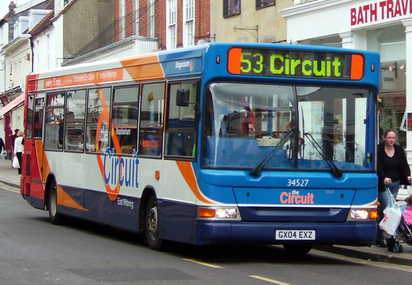 Route 53, Stagecoach South Coast 34527, GX04EXZ, Chichester