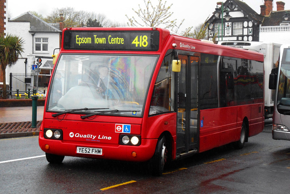 Route 418, Quality Line, OP05, YE52FHM, Epsom