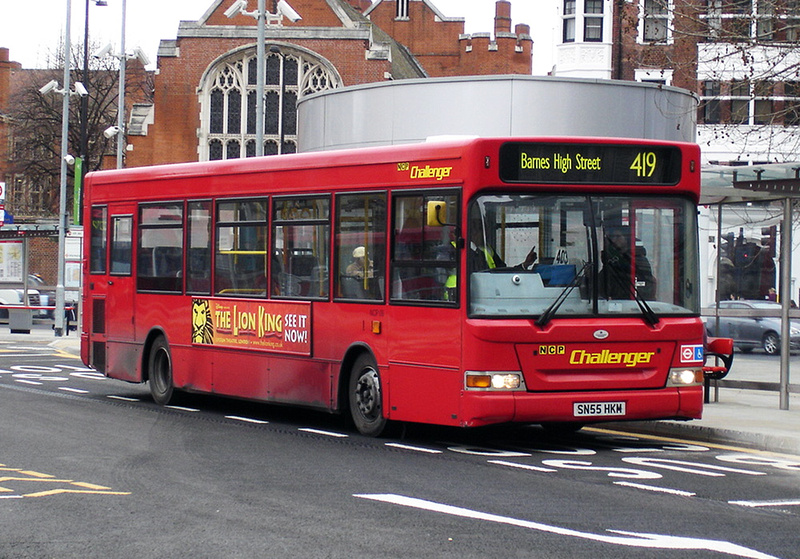 London Bus Routes | Route 419: Roehampton - Richmond | Route 419, NCP ...