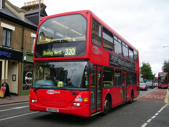 Route 320, Metrobus 471, YN53USG, Bromley