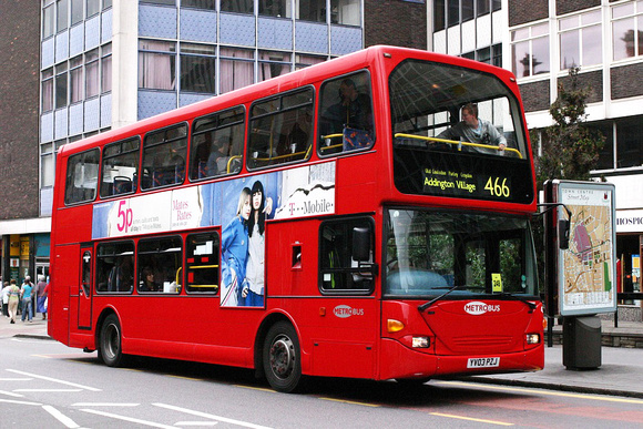 Route 466, Metrobus 439, YV03PZJ, Croydon