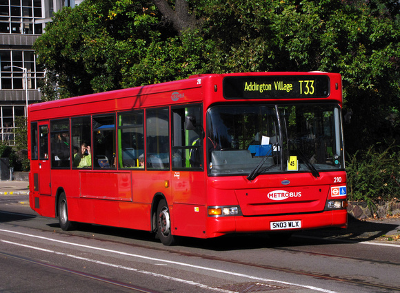 Route T33, Metrobus 210, SN03WLX, Croydon