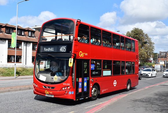Route 405, Go Ahead London, WVL338, LX59DDV, Purley