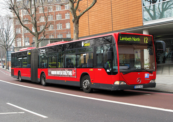 Route 12, London Central, MAL66, BX54UCO, Lambeth