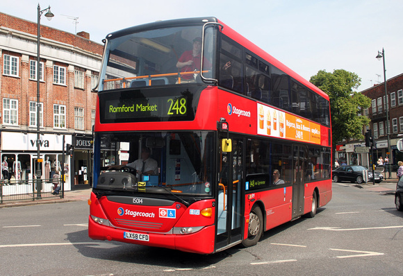 Route 248, Stagecoach London 15014, LX58CFD, Upminster