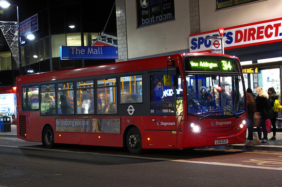 Route 314, Stagecoach London 36548, LX12DJY, Bromley