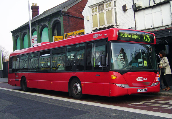 Route X26, Metrobus 567, YN08OAZ, Croydon