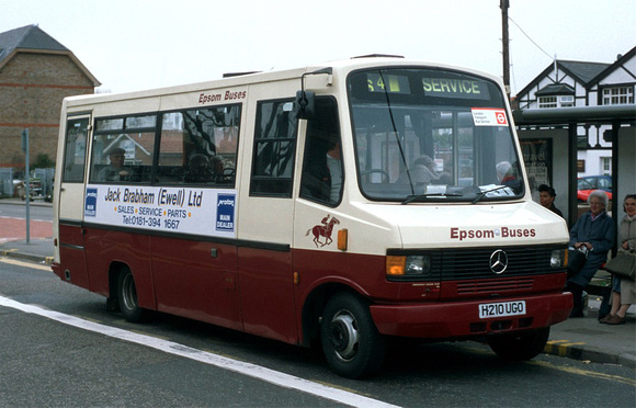 Route S4, Epsom Buses, H210UGO, Sutton