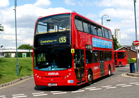 Route 135, Arriva London, T25, LJ08CUY, Crossharbour