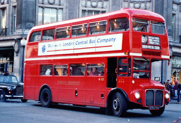 Route 159, London Transport, RM9, OYM374A, Oxford Circus