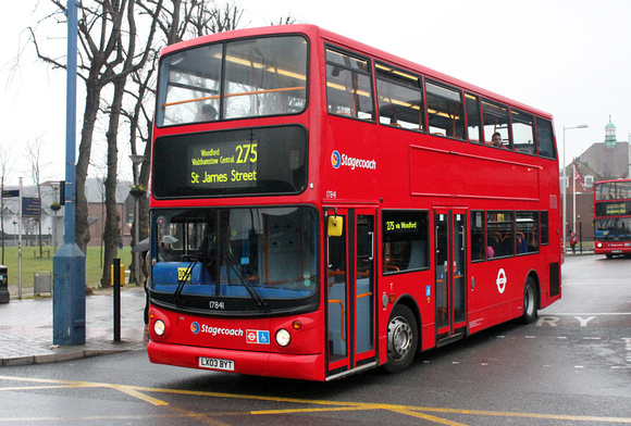Route 275, Stagecoach London 17841, LX03BYT, Walthamstow