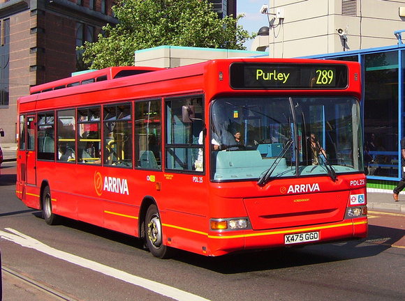 Route 289, Arriva London, PDL25, X475GGO, Croydon
