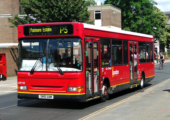 Route P5, London General, LDP199, SN51UAM, Stockwell