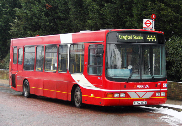 Route 444, Arriva London, DWL50, LF52UOB, Chingford