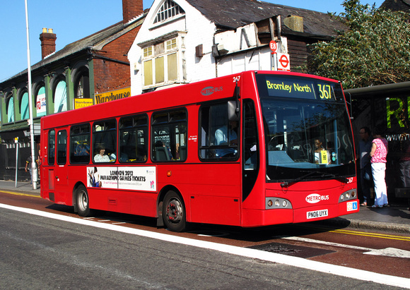 Route 367, Metrobus 267, PN06UYX, East Croydon