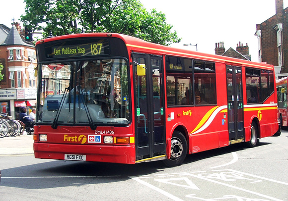 Route 187, First London, DML41406, RG51FXC, Kensal Rise
