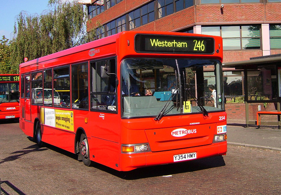 Route 246, Metrobus 354, Y354HMY, Bromley