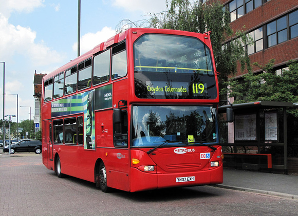 Route 119, Metrobus 949, YN07EXH, Bromley