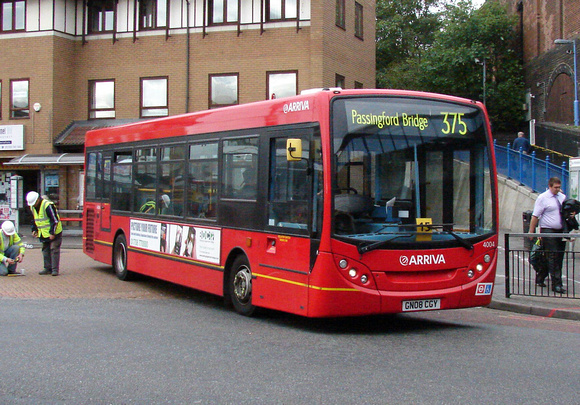 Route 375, Arriva Southend 4004, GN08CGY, Romford