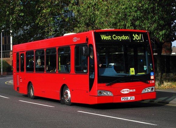 Route 367, Metrobus 236, PO56JFU, Croydon