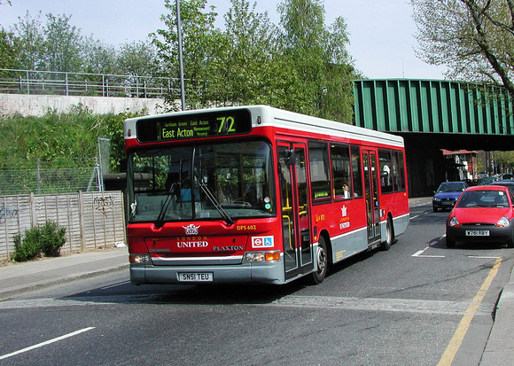 Route 72, London United, DPS602, SN51TEU