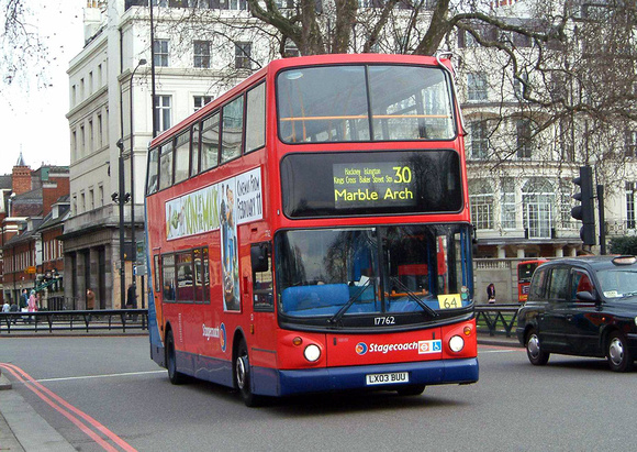 Route 30, Stagecoach London 17762, LX03BUU, Marble Arch