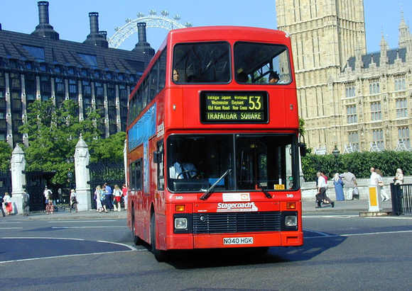 Route 53, Stagecoach Selkent 340, N340HGK, Westminster