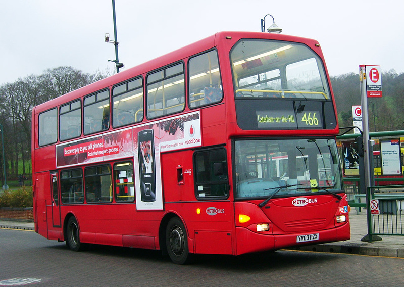 London Bus Routes | Route 466: Addington Village - Caterham-on-the-Hill ...