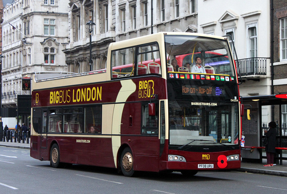 Big Bus Tours, DA204, PF08URU, Whitehall