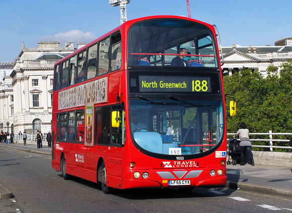 Route 188, Travel London 9050, LF55CYX, Waterloo