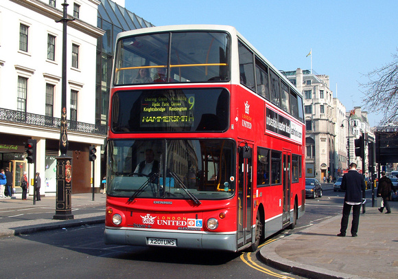 Route 9, London United, TA201, X201UMS