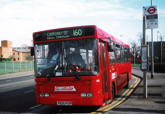 Route 160, Stagecoach London 615, P615PGP, Sidcup