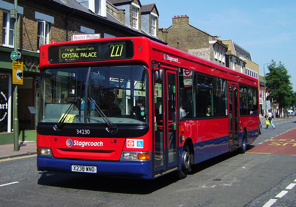 Route 227, Stagecoach London 34230, X238WNO, Bromley