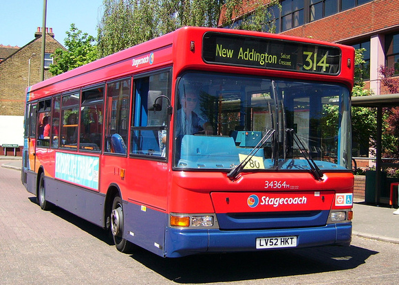 Route 314, Stagecoach London 34364, LV52HKT, Bromley