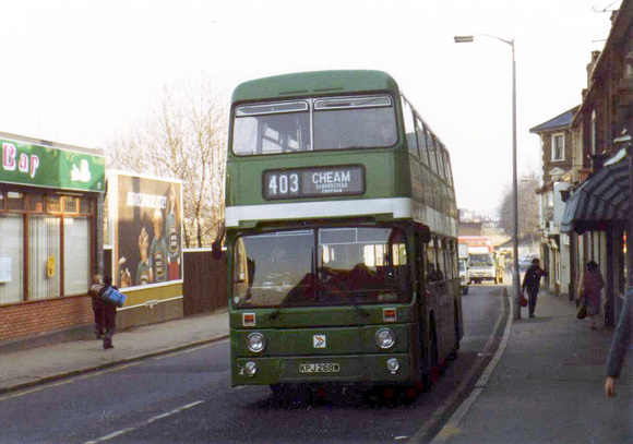 Route 403, London Country, AN268, KPJ268W, Croydon