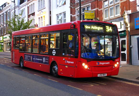 Route 314, Stagecoach London 36550, LX12DKA, Bromley South