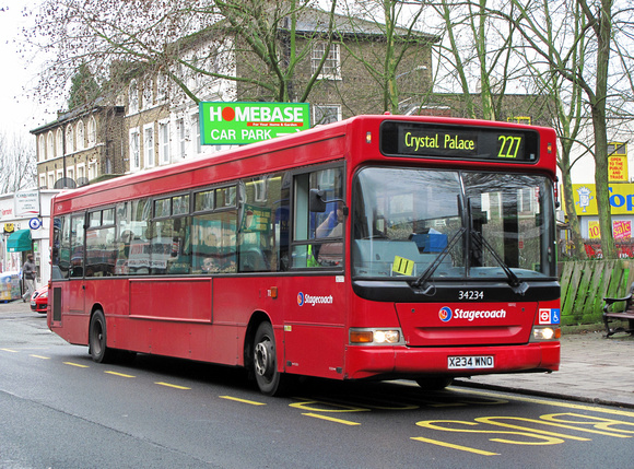 Route 227, Stagecoach London 34234, X234WNO, Penge