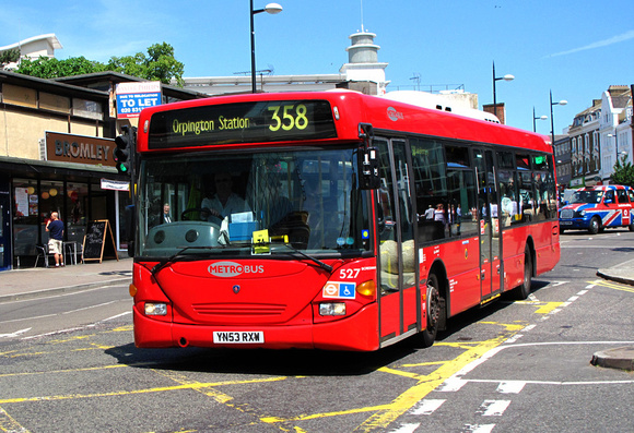 Route 358, Metrobus 527, YN53RXW, Bromley South